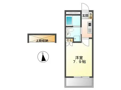 アーリーバードIII(1K/4階)の間取り写真
