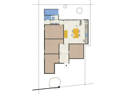 古民家シェアハウス ルジャン横浜(1LDK/1階)の間取り写真