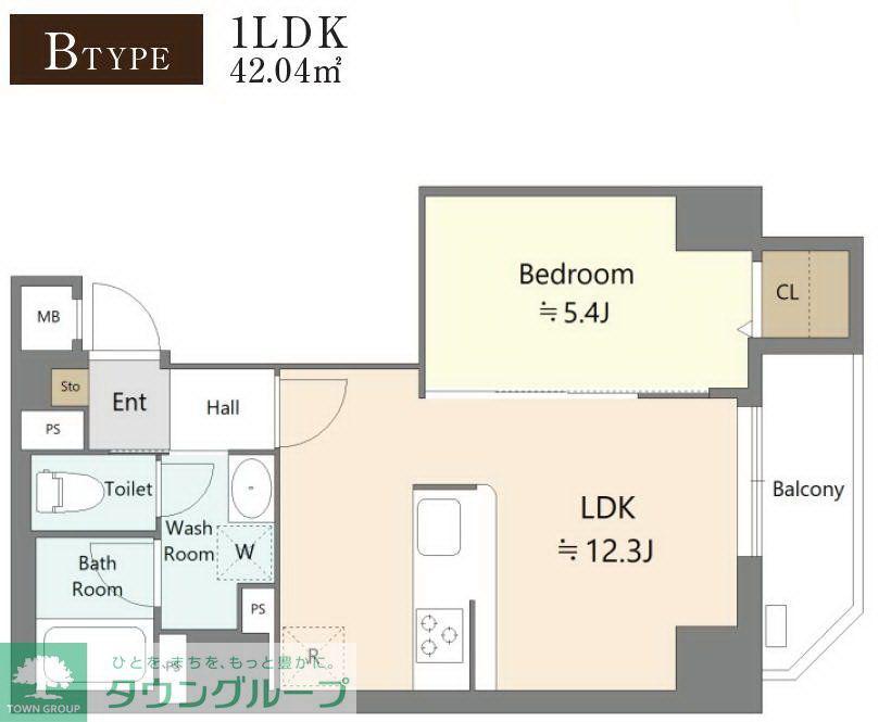 ALIVIS本郷三丁目(1LDK/5階)の間取り写真
