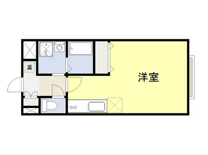 フィールグッド湖山南(1K/2階)の間取り写真