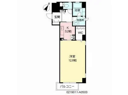 アネシス片野(1K/5階)の間取り写真