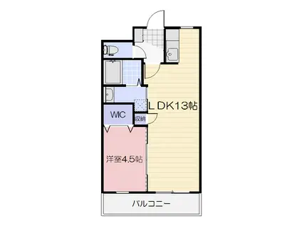 下中野S-1(1LDK/2階)の間取り写真