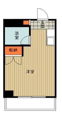 第二角田ビル(ワンルーム/3階)の間取り写真