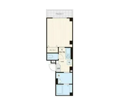 ケーアネックス(1K/3階)の間取り写真