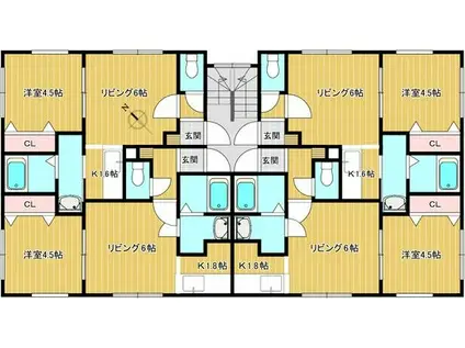 ビーズワックス(1LDK/3階)の間取り写真