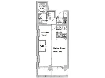 S-FORT横浜青葉台(1LDK/6階)の間取り写真