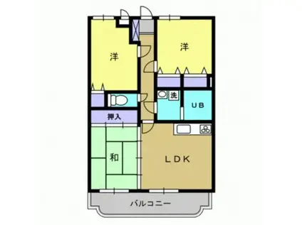 グランディール・Y(3LDK/3階)の間取り写真