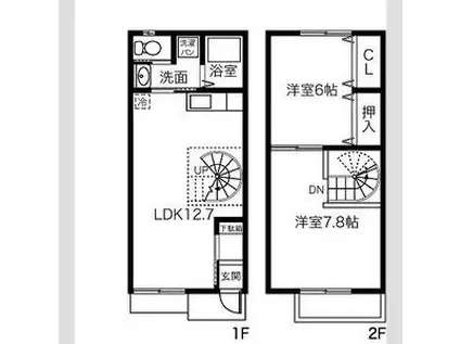 ZAOH VILLAGE(2LDK/1階)の間取り写真