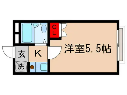 サンハイツ昭代(1K/1階)の間取り写真