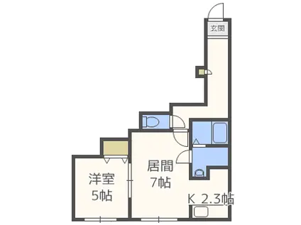 ブランネージュ(1LDK/3階)の間取り写真