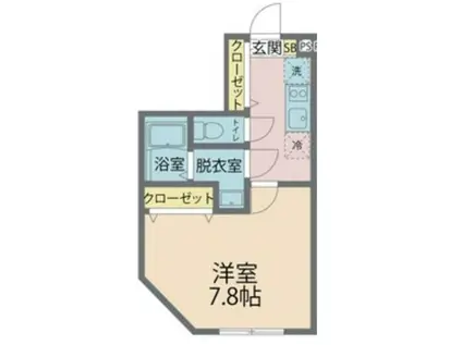 カインドネス座間(1K/2階)の間取り写真