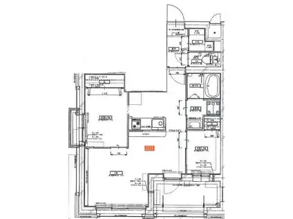 MODERN EIGHT 高宮LIETO(2LDK/2階)の間取り写真