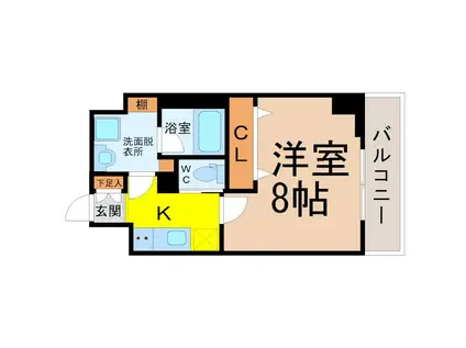 プロシード大須(1K/5階)の間取り写真