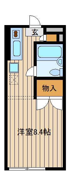 リヴェール本町(ワンルーム/2階)の間取り写真