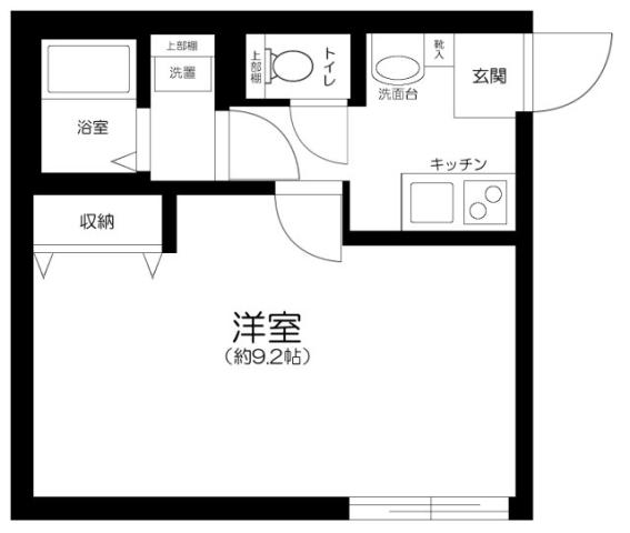 スマイラス川口並木(1K/2階)の間取り写真