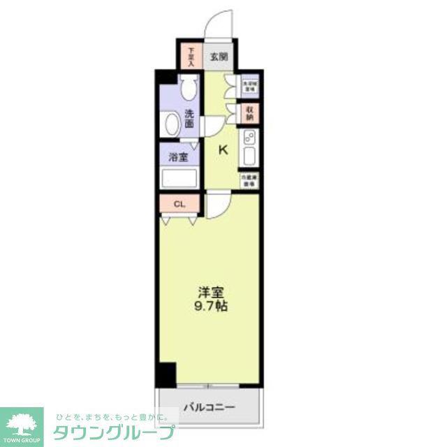 WILL DO 千葉新宿(1K/7階)の間取り写真