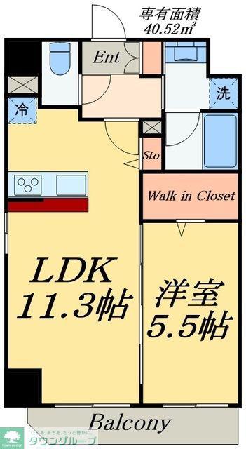 グランドルチェ御徒町(1LDK/7階)の間取り写真