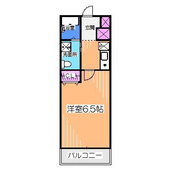 WIN北花田(1K/1階)の間取り写真