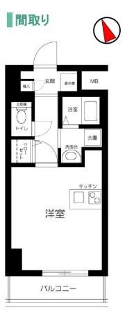FORTIS水天宮前(ワンルーム/5階)の間取り写真