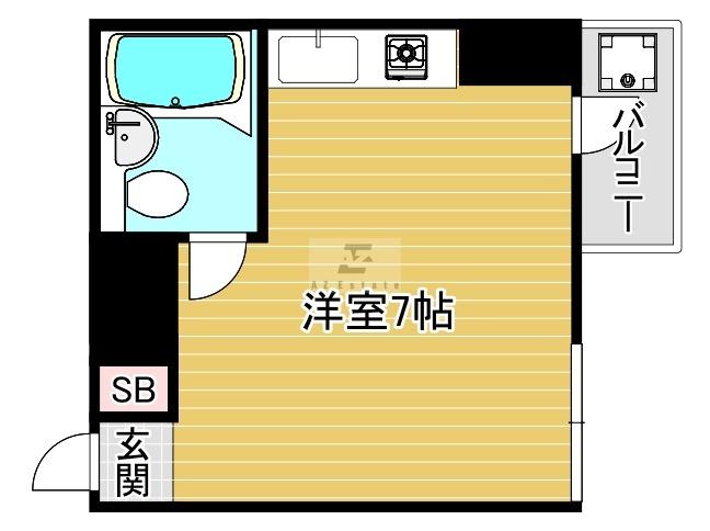 ネオハイツ内本町(1K/4階)の間取り写真