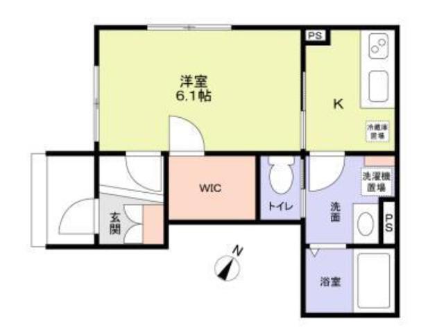 MALULANI(1K/1階)の間取り写真