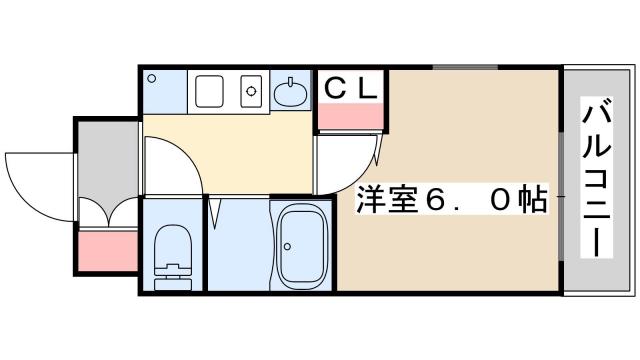 エステムコート神戸ハーバーランド前(1K/11階)の間取り写真