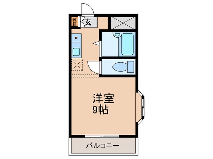 シーダーズフォレスト(ワンルーム/3階)の間取り写真