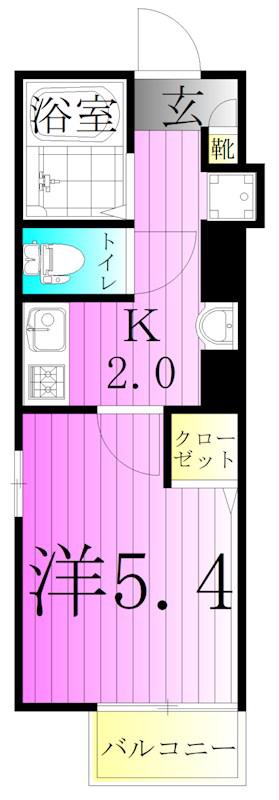 OWL堀切(1K/1階)の間取り写真