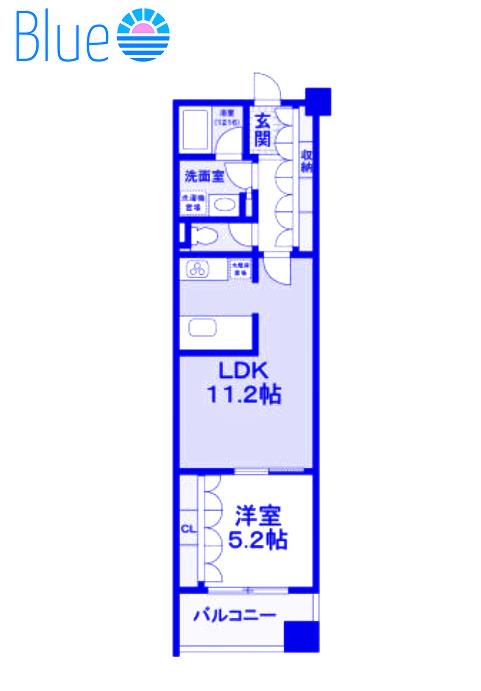 T・シティ六角橋(1LDK/5階)の間取り写真