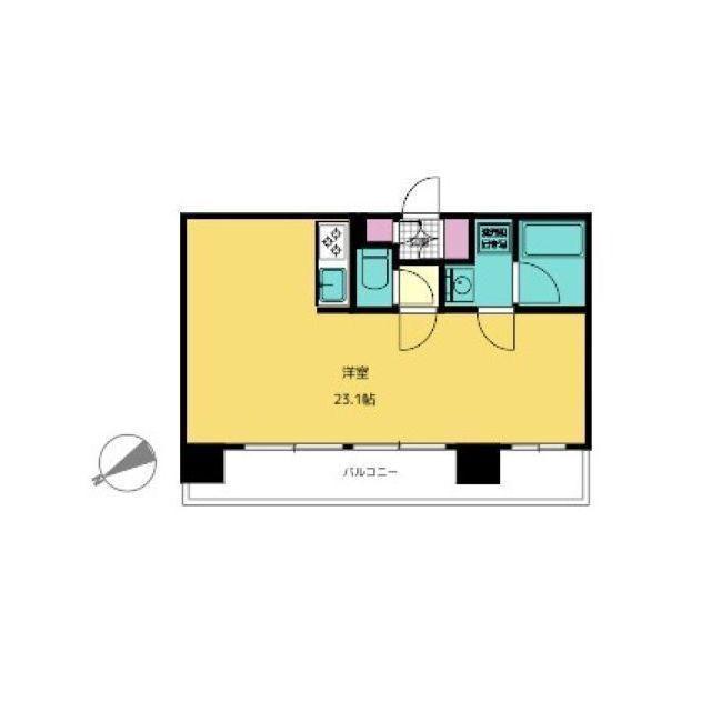シティタワー新宿(ワンルーム/3階)の間取り写真