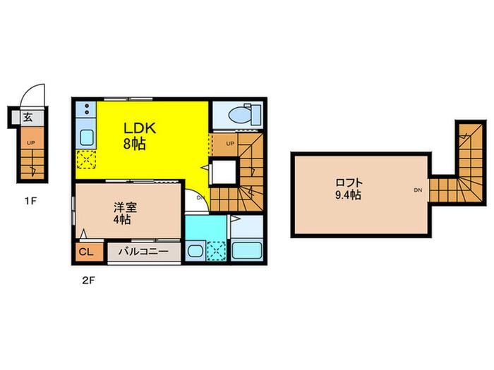 練馬区向山四丁目計画(1LDK/1階)の間取り写真