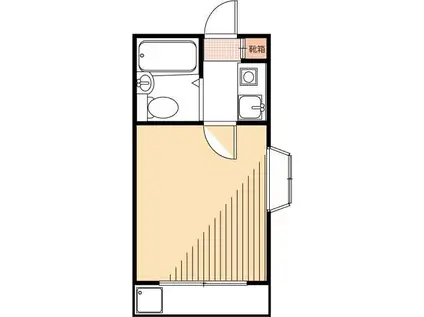 プリメーラ(1K/1階)の間取り写真