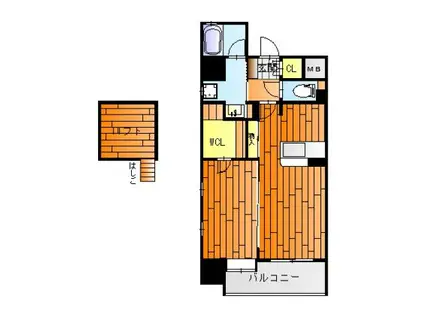 サニーロードII(1LDK/6階)の間取り写真