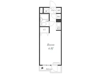 グランデ岸根公園II(ワンルーム/4階)の間取り写真