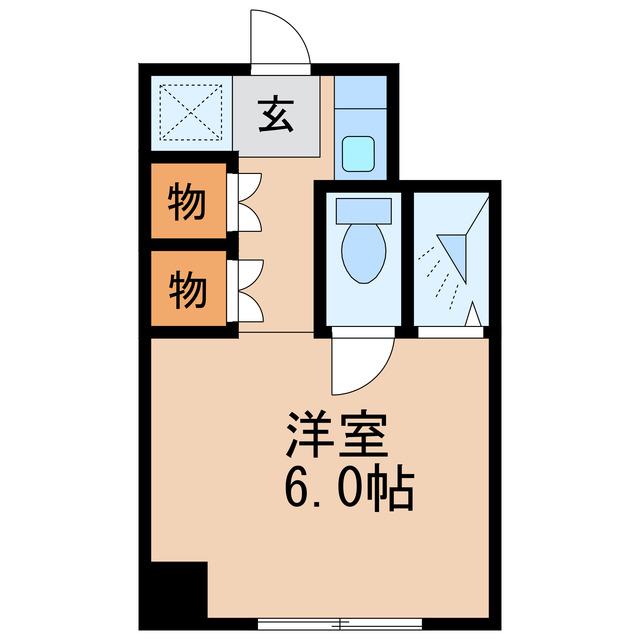 栄ハイホーム(ワンルーム/8階)の間取り写真