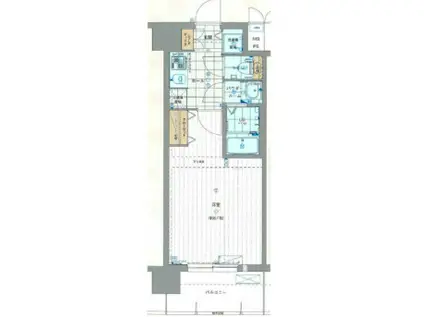 エスライズ新神戸Ⅱ(1K/8階)の間取り写真