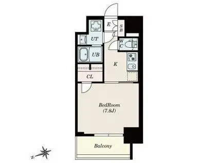 S-RESIDENCE四日市安島ALOGGIO12月契約限定キャンペ(1K/5階)の間取り写真
