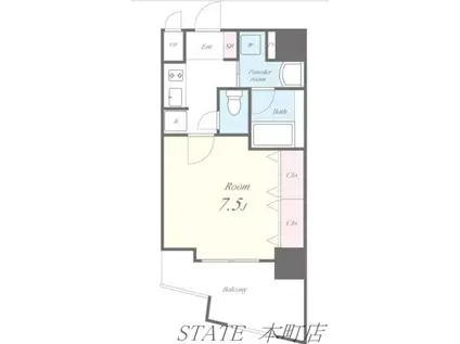 セイワパレス森ノ宮中央(1K/5階)の間取り写真