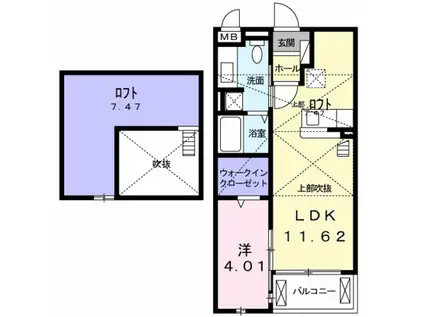 アルバーダ トレス(1LDK/2階)の間取り写真