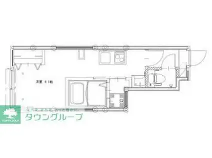ソルナクレイシア都立大学(ワンルーム/1階)の間取り写真