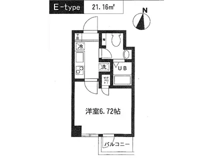 ロジュマンK(1K/3階)の間取り写真