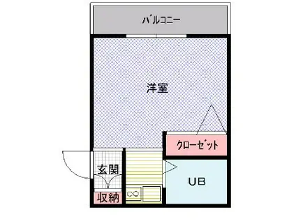 アチーブメントK(1K/1階)の間取り写真