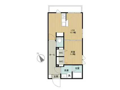 ライブリー G(1LDK/3階)の間取り写真