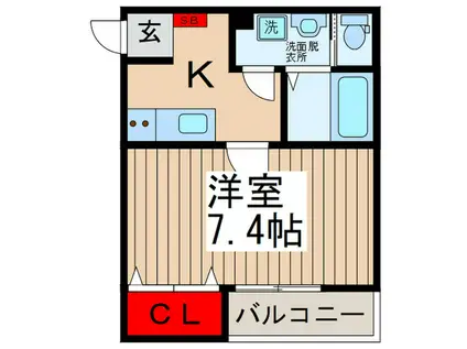 SGARDEN(1K/1階)の間取り写真