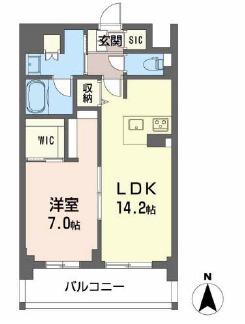 TOUR DANGE IKOMA(1LDK/5階)の間取り写真