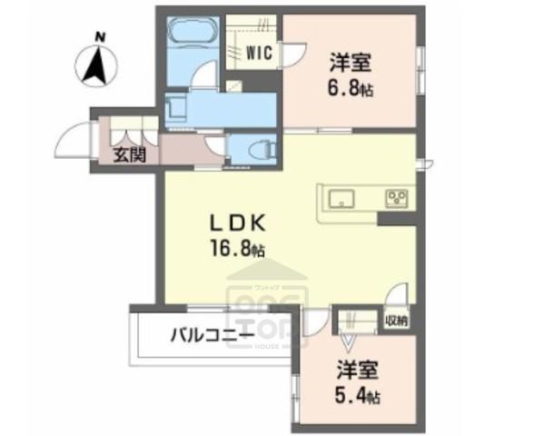 シャーメゾン バードヒルズ(2LDK/3階)の間取り写真