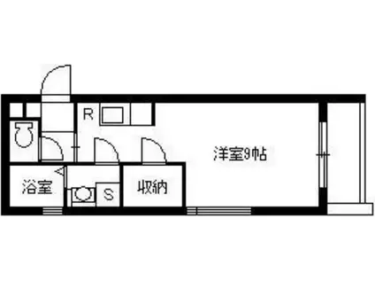 サウス RAINBOW(ワンルーム/3階)の間取り写真