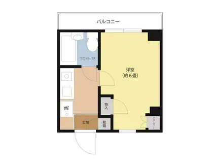 プチシャンプル山手弐番館403(1K/4階)の間取り写真