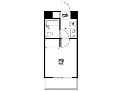 アオキビル第28(1K/5階)の間取り写真