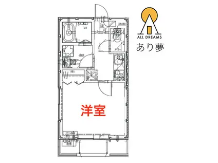 リーヴェル横浜蒔田プレミオ(1K/3階)の間取り写真